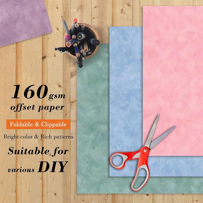 6 Inch Macaron Color Scrapbooking Paper Pad - Image 4