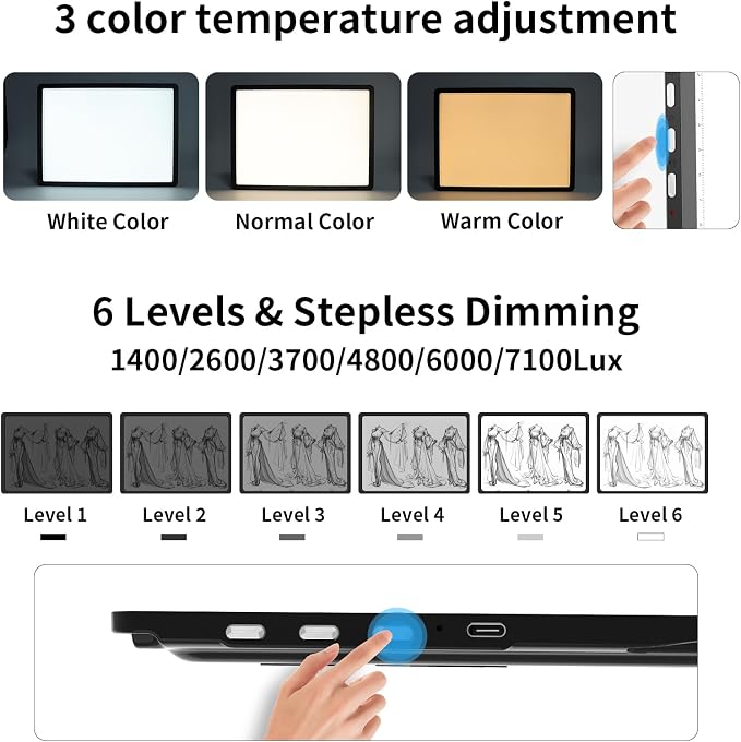 TOHETO Rechargeable A4 Light Board - Image 3