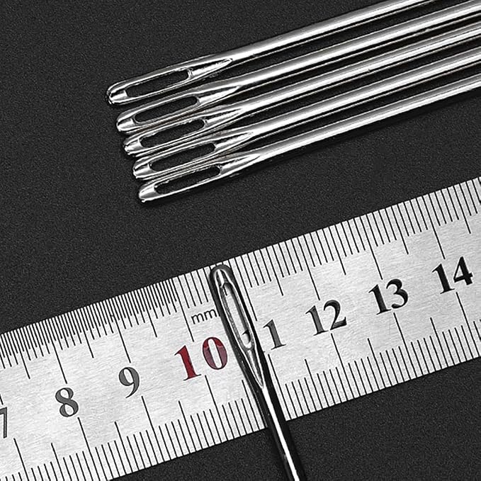 6" Professional Upholstery Needle 15cm length 3mm thickness, Big Eye Hand - Image 5