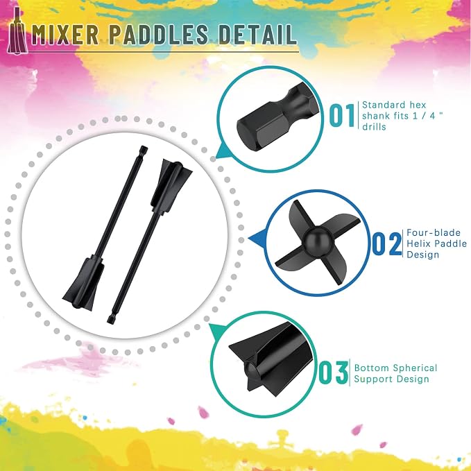 Suzzam Resin Mixer Paddles, Reusable Multipurpose - Image 5
