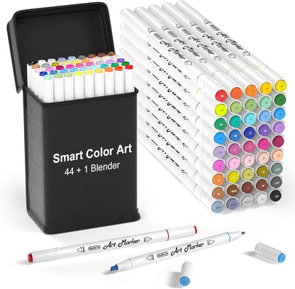 Smart Color Art Art Markers, 44 Coloring Markers and 1 Blender, 45 Pack Alcohol by Unknown
