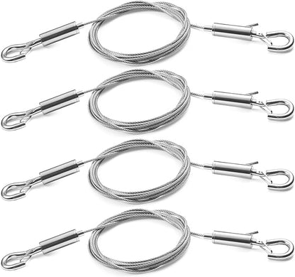 4Pcs 2m x 1.5mm Adjustable Picture Hanging Wire Kit, Heavy Duty Stainless Steel by AdjustablePictureHangingKit