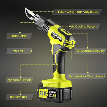 Huanyu Cordless Hot Knife with Temp. Display 100W Max 500℃ 3.0Ah Battery - Image 2