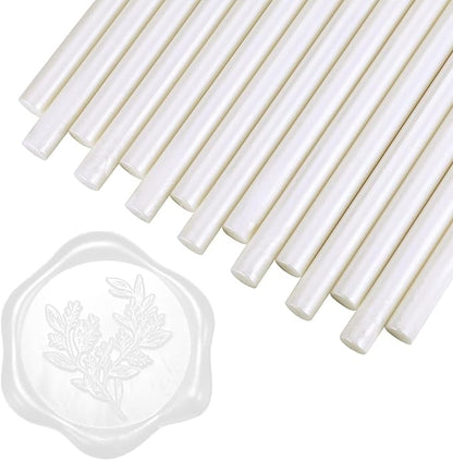 Yoption 15 Pieces Pearl White Glue Gun Sealing Wax Sticks by Yoption