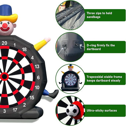 14ft Giant Inflatable Soccer Dart Board - Image 6