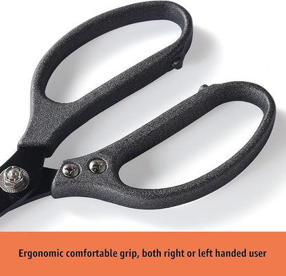 Heavy Duty All Purpose Scissors, Stainless Steel Blades, Frosted Gray Comfort - Image 3