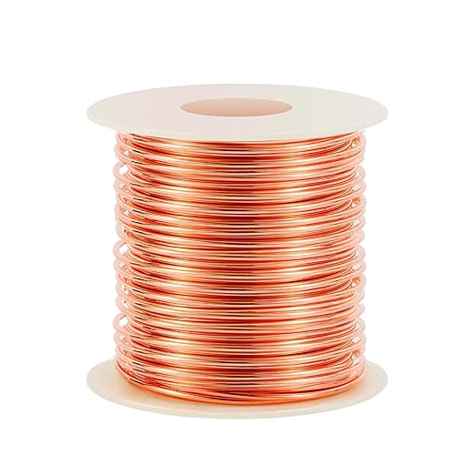 22 Gauge/ 0.6 mm 590 Feet 1 Pound 99.9% Dead Soft Copper Wire by ichenbao