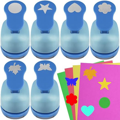 Set 6 Craft Hole Punch 1-inch, Craft Punchers by ECOHU