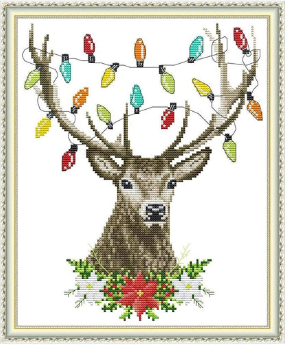 CROSSDECOR Cross Stitch Stamped Kits 11CT 14X16 inch Pre-Printed by CROSSDECOR