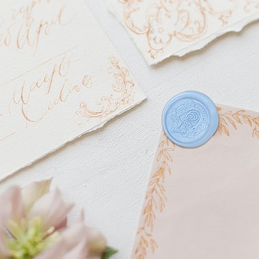 Glue Gun Sealing Wax Sticks for Wax Seal Stamp -Dusty Blue, Cards Envelopes - Image 4