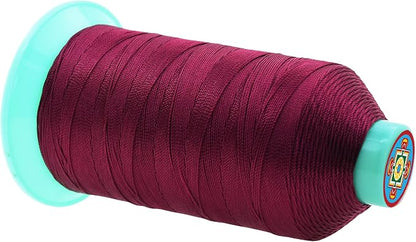 Mandala Crafts Bonded Nylon Thread Burgundy Heavy Duty Sewing Threads - Image 2