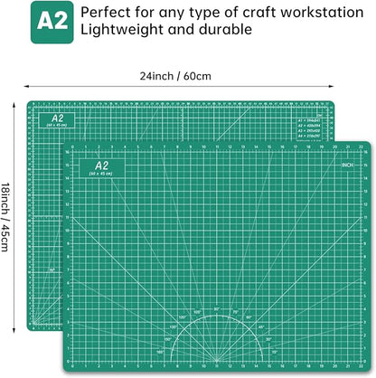 Headley Tools Thickened 18 x 24 Inch Self Healing Sewing Cutting Mat, A2 Rotary - Image 2