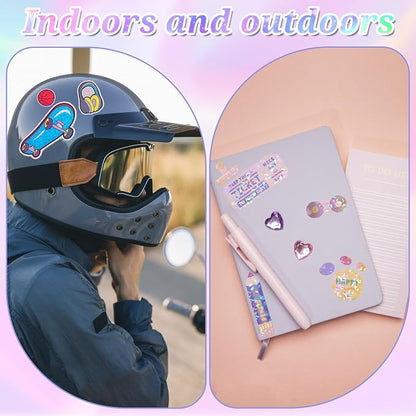 120 Sheets Holographic Sticker Paper, Vinyl Waterproof Laminating Sheets - Image 5