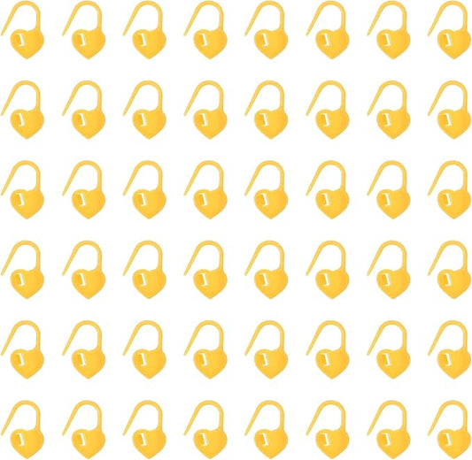 uxcell 200pcs Stitch Markers for Crocheting, Heart Shaped Crochet Marker Needle by uxcell