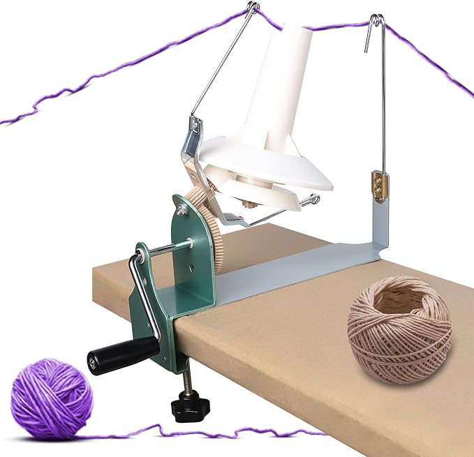 Yarn Ball Winder 18oz Large Swift Yarn Fiber Wool String Ball Winder, Tabletop - Image 8