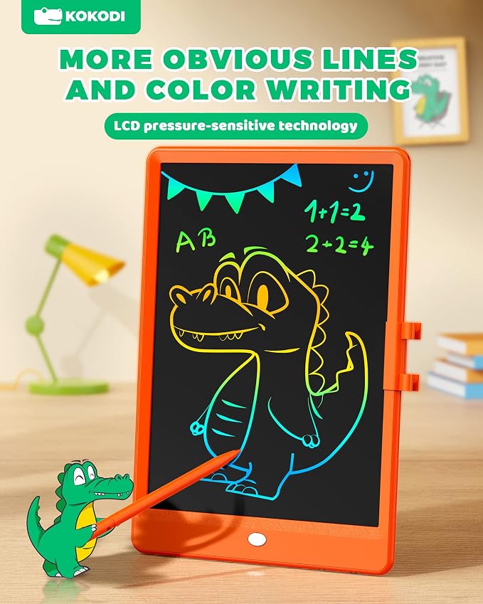 KOKODI LCD Writing Tablet, 10 Inch Colorful Doodle Board Drawing Tablet - Image 3