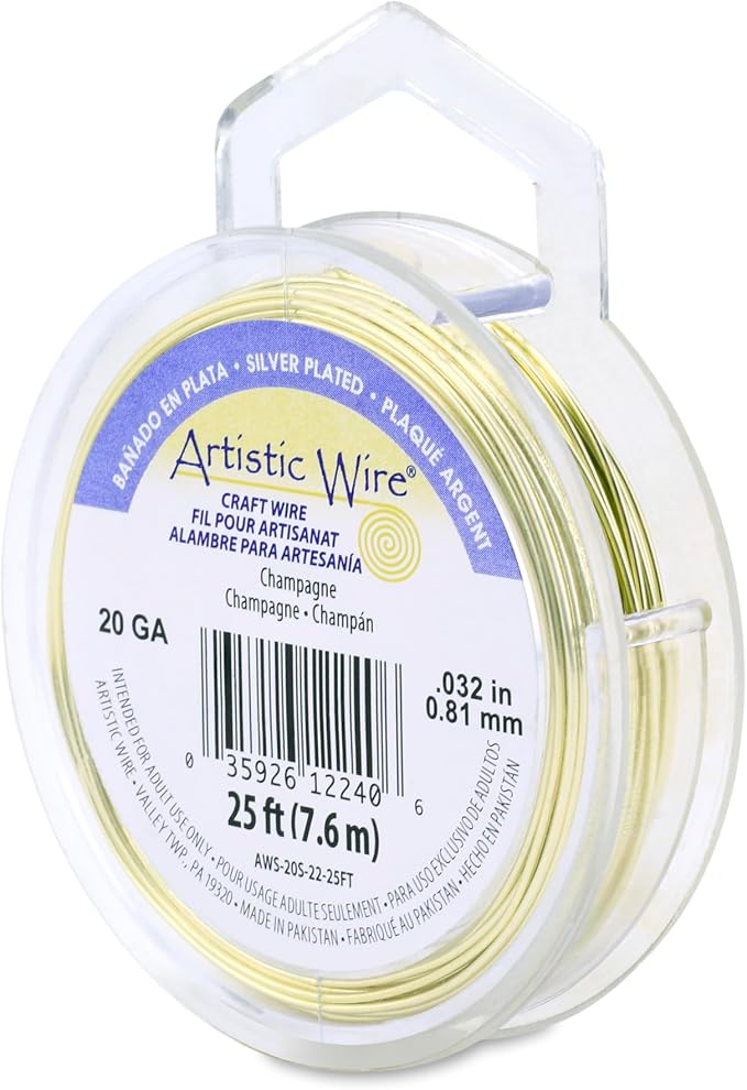 Artistic Wire, 20 Gauge Silver Plated Tarnish Resistant Colored Copper Craft by ArtisticWire