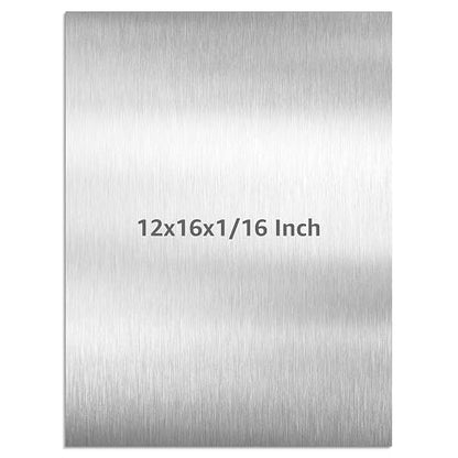 6061 T651 Aluminum Sheet Metal 12" x 16" x 1/16" Rectangle Metal Plate Covered by AMZDEPOT