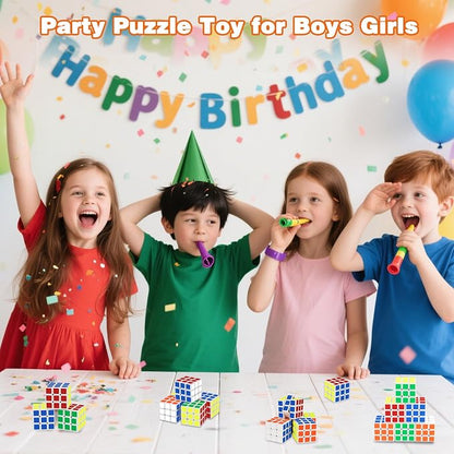 Mini Cube Puzzle Party Favors for Kids: 28 Pack 1.18in 3x3 Magic Cube School - Image 6