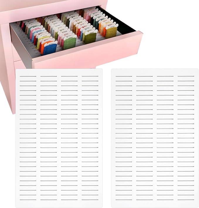 2 Pack PVC Foam Board Inserts for Drawer, Embroidery Floss Storage by Krafetto