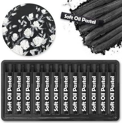 Mifuner Soft Oil Pastels Set, Single Colors Heavy Oil Pastels Vibrant and Creamy by Mifuner
