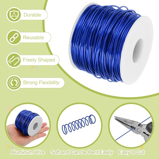 MECCANIXITY 15 Gauge Anodized Aluminum Craft Wire Bendable Bonsai Training Wire - Image 3