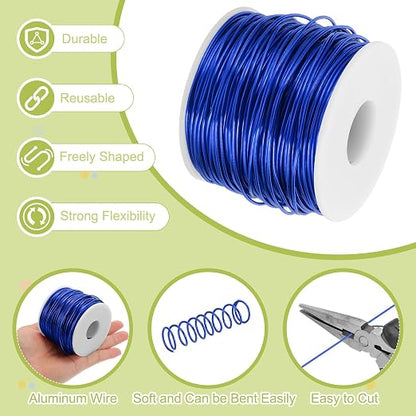 MECCANIXITY 15 Gauge Anodized Aluminum Craft Wire Bendable Bonsai Training Wire - Image 3