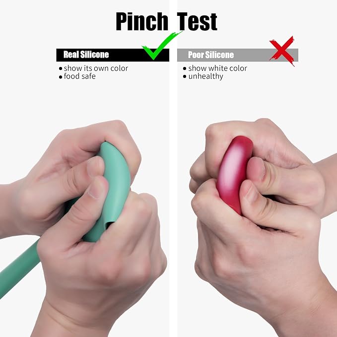 600°F Heat Resistant Silicone Spatula, Doosu High Temp Flexible Kitchen Rubber - Image 9