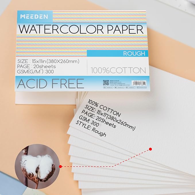 MEEDEN Watercolor Paper Block - Image 2