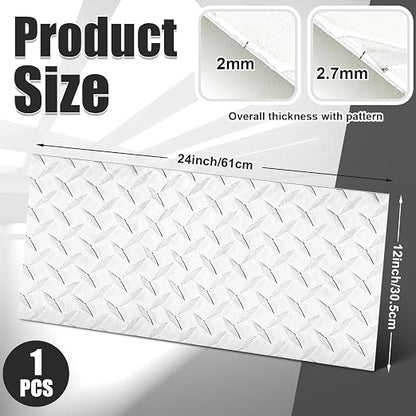 1pcs Diamond Plate Sheet Metal Heavy Duty Tread Aluminum Sheet Diamond Tread - Image 2