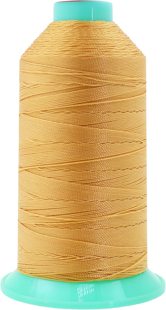 Mandala Crafts Bonded Nylon Thread Blonde Heavy Duty Sewing Threads by MandalaCrafts