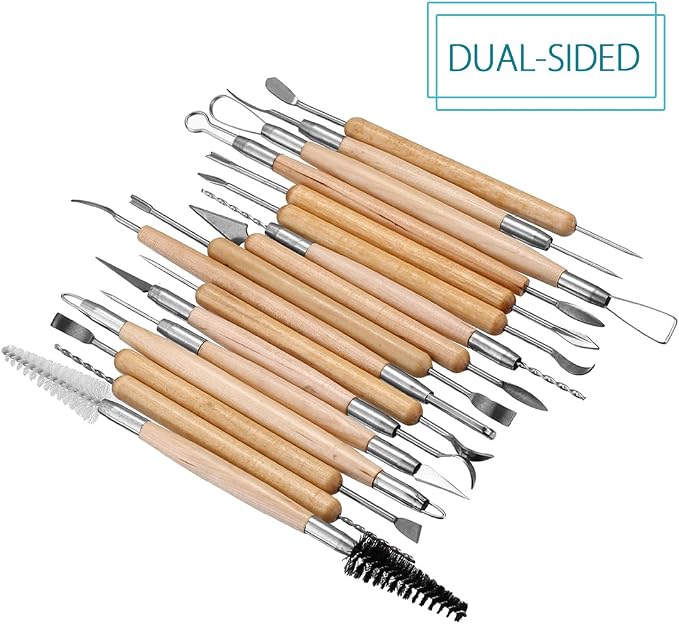 Meuxan 30PCS Pottery Tools Clay Sculpting Tool Set - Image 3