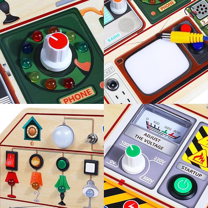 JAUNTY Montessori Wooden Busy Board - Image 3