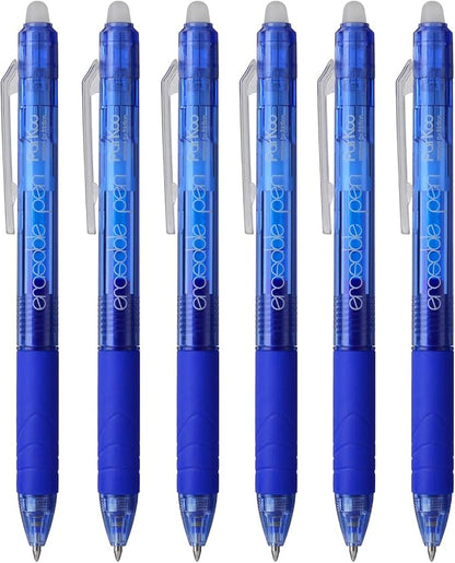 ParKoo Retractable Erasable Gel Pens Clicker, Fine Point 0.7mm, Make Mistake - Image 2