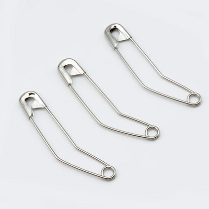vrupin 100pcs Stainless Steel Curved Safety Pins - Image 5