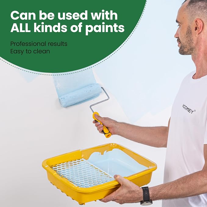 Voomey Professional Paint Roller Kit 22 Pcs, 9-Inch Upgraded Paint Roller - Image 2