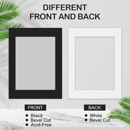 15 Pack 12x16 Black Picture Mats, Frame Mattes - Image 4