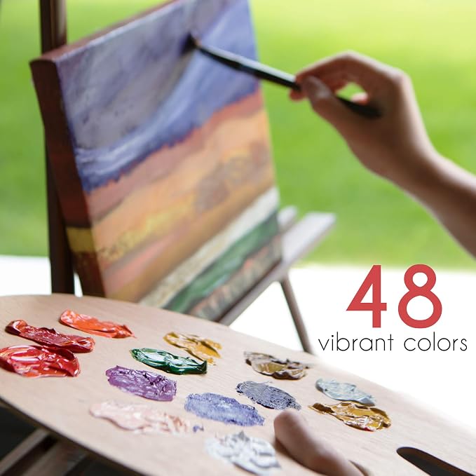 Zenacolor Oil Paint Set 48 x 12mL Pack of 48 Tubes of Oil Paints - Image 4