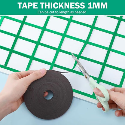 Magnetic Tape Roll Thin Strips, 1/4 Inch x 33 Feet Magnetic Board Dividers - Image 6