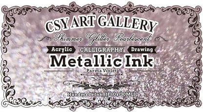 CSY art gallery Metallic Acrylic Ink-Craft Paint-Calligraphy Inks, - Image 2