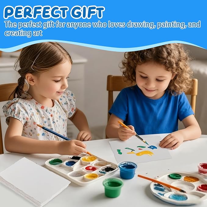 Lunarm Watercolor Paper 25 Sheets, Deckled Edge Paper 300 GSM 4 x 6 inch - Image 7