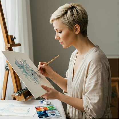 6 Pack 9 x 12 Inch Oil Primed Archival Linen Panels 11oz Painting Oils Panels - Image 4