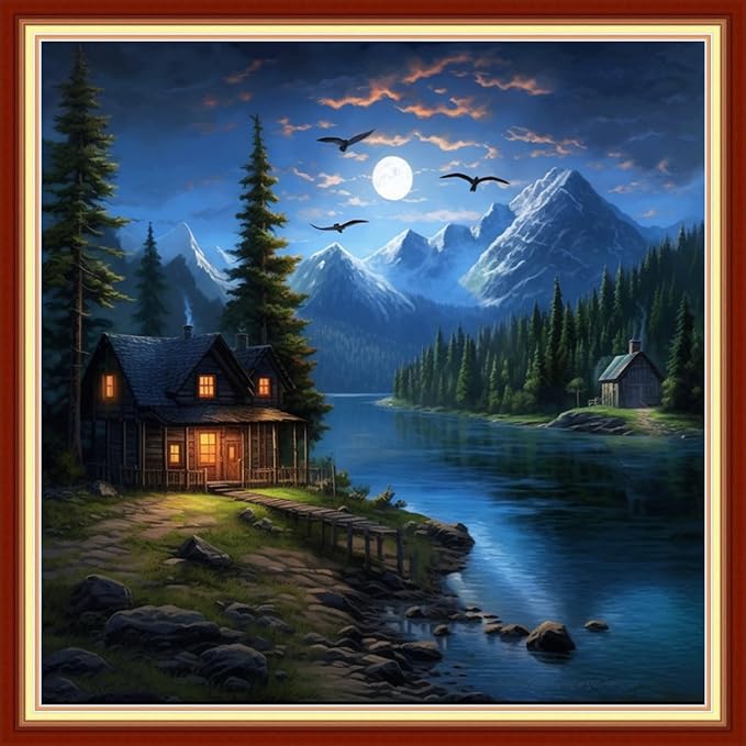 Artvxeay Stamped Cross Stitch Kits Beginners Full Range of Embroidery Starter by ArtvxeayCrossStitchKits