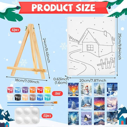 Zhanmai 12 Pack Pre Drawn Canvas - Image 2