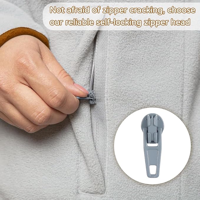 DOITEM 96Pcs Zipper Repair Kit Zipper Replacement 3# Zipper Pull Rescue Kit - Image 5