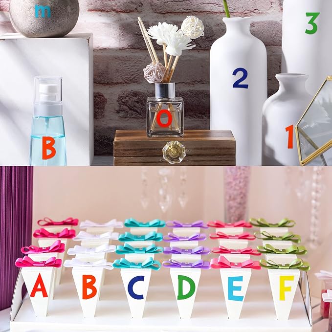 TaoBary 544 Pcs 2 Inch 16 Sheets Large Letter Stickers, Upper and Lower Case - Image 3