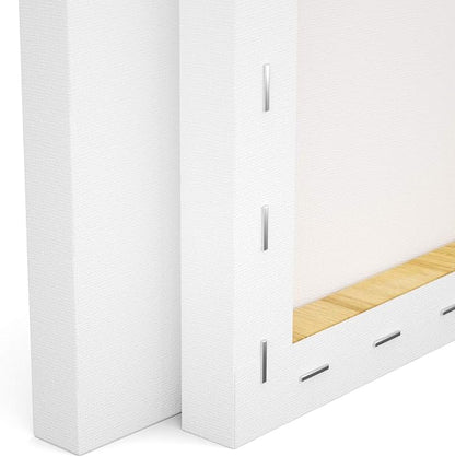 GOTIDEAL Stretched Canvas, 8x10 Inch Set of 10, Primed White - Image 5