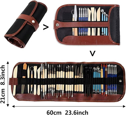 S & E TEACHER'S EDITION 43 Pcs Pottery & Clay Sculpting Tools, Double Sided - Image 4