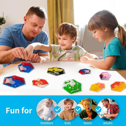 Art3d Hexagon Sensory Fidget Liquid Motion Tiles - Image 4