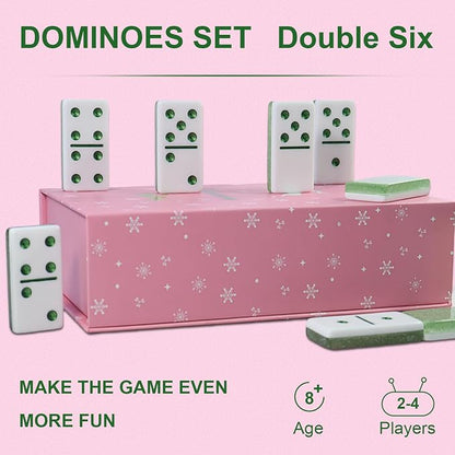 IDTQ Dominoes Set for Adults, Double 6 Dominos Game Set - Image 4